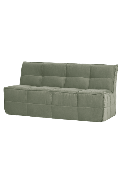400561 PG 02 VS VT Cluster eetbankje met rugleuning velvet pistache groen FA