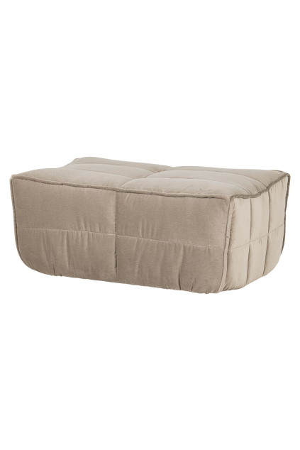 400560 WT 02 VS VT Cluster hocker velvet warm taupe FA