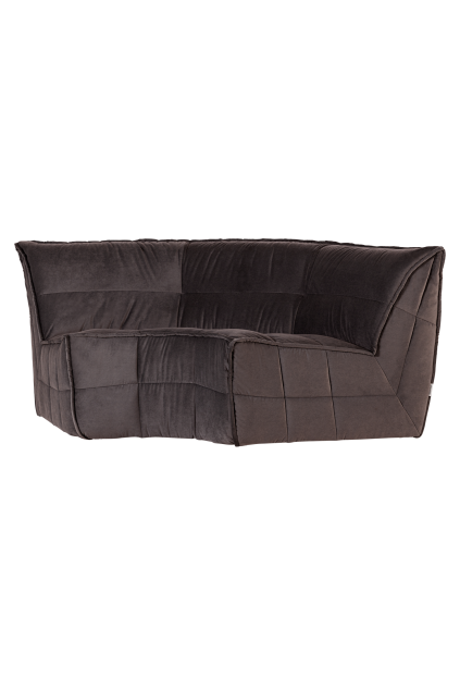 400559 CB 02 VS VT Cluster hoekelement velvet chocolade bruin F2