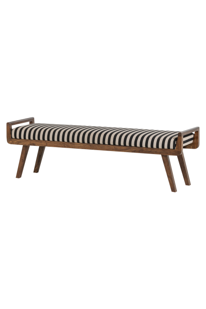 377838 B 02 VS WP Valo bankje hout met streepstof zwartwit FA