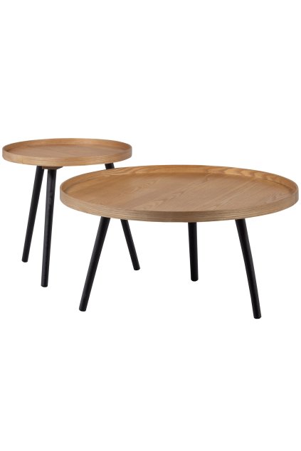 375431 N 377221 N 01 VS FA Mesa bijzettafel L M hout naturel