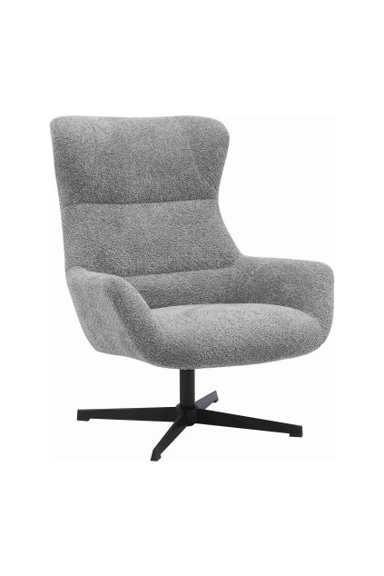 Bescia Lounge Chair s funkciou otáčania - Lounge Chair s funkciou otáčania, tmavosivá HN1060