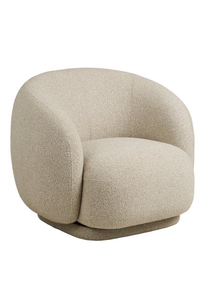 Kreslo Hawkes Lounge Chair - kreslo s funkciou otáčania, piesková farba, HN1287