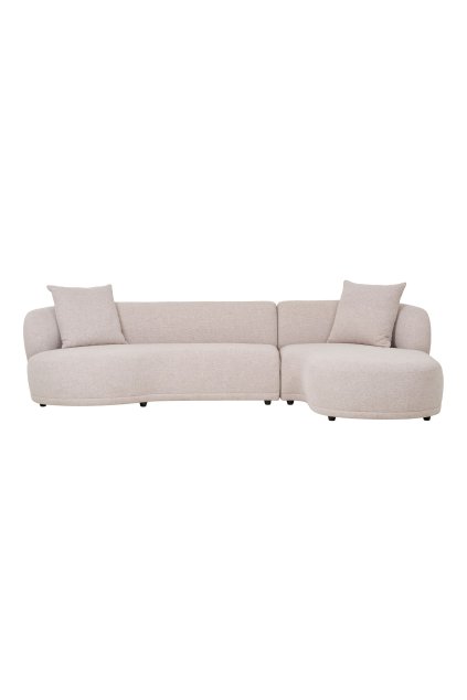 Kingston Lounge Sofa - Lounge Sofa s 2 vankúšmi, pravá strana, prírodná HN1295