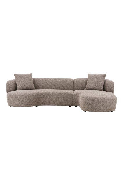 Kingston Lounge Sofa - Lounge Sofa s 2 vankúšmi, pravá strana, hnedá HN1299