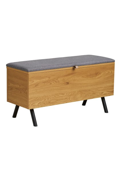 Lavica Barco s úložným priestorom - Lavica s úložným priestorom, dubový vzhľad 92x33x48 cm