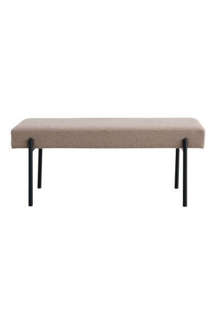 Lavica Swindon - Lavica, kameň, čierne nohy 100x36x42,5 cm, HN1231