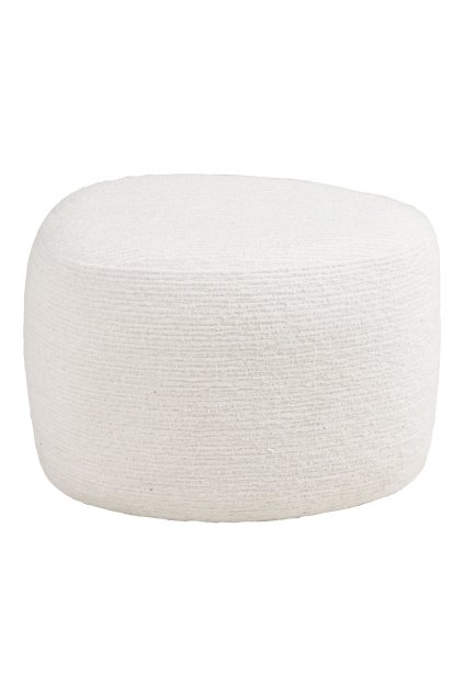 Hilo Pouf - puf, sivobiely 55x40x39 cm, HN1081