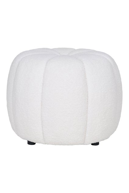 Paisley puf - puf, sivobiely ø48x38 cm, HN1259