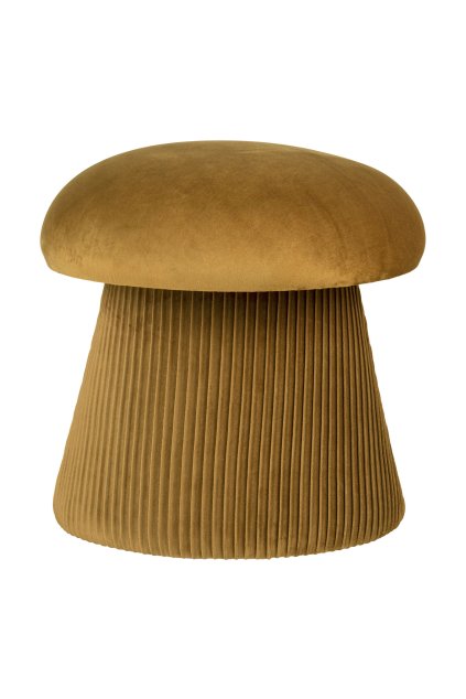 Hampton Puf - Puf, zamat, okrová farba, ø41x39 cm, HN1245