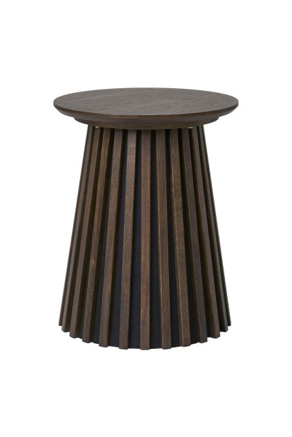 Osaka Side Table - Príručný stolík, dubová dyha, údený ø40x50 cm