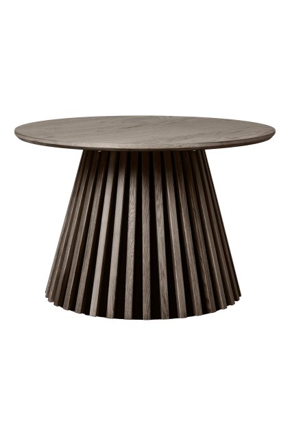 Konferenčný stolík Osaka - Konferenčný stolík, dubová dyha, údený ø70x45 cm