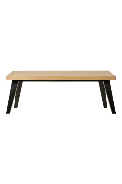 Konferenčný stolík Amora - Konferenčný stolík, dubová dyha so vzorom rybej kosti 60x120x42 cm
