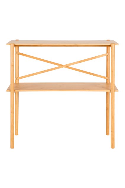 Konzolový stolík Manaus - Konzolový stolík, bambus, prírodný 83x32x80,5 cm