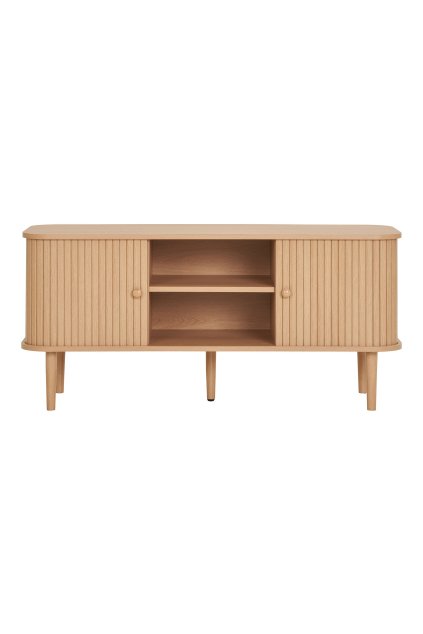 TV stolík Nikko - TV stolík, 2 dvierka, prírodný 113x40x52 cm