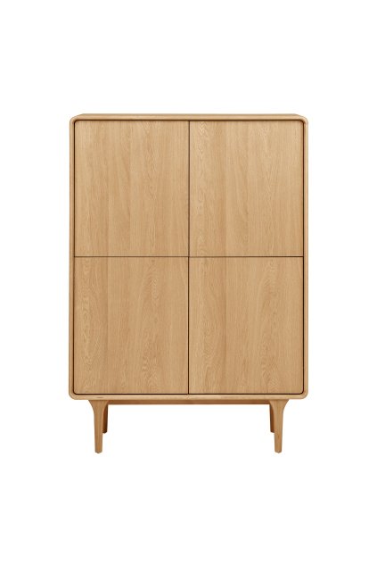 Darwin Cabinet - Skriňa, dub, prírodná 100x40x140 cm