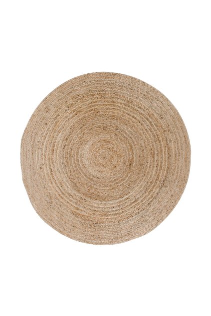 Bombajský koberec - Koberec, pletená juta, prírodný ø150 cm