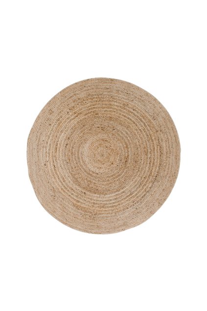 Bombajský koberec - Koberec, pletená juta, prírodný ø120 cm