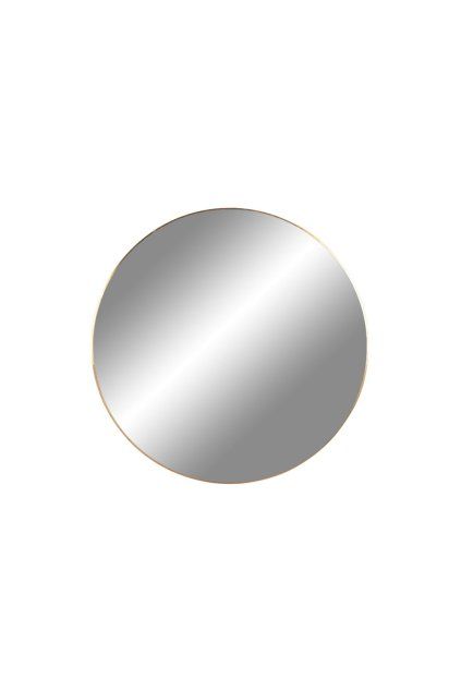 Jersey Mirror - Zrkadlo, oceľ, mosadzný vzhľad ø40 cm