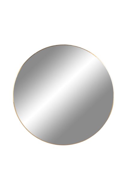 Jersey Mirror - Zrkadlo, oceľ, mosadzný vzhľad ø80 cm