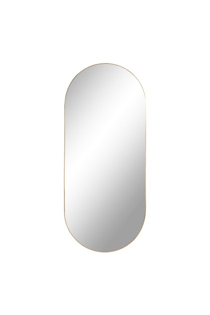 Jersey Mirror - Zrkadlo, oceľ, mosadzný vzhľad 35x80 cm