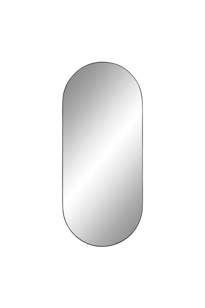 Jersey Mirror - Zrkadlo, oceľ, čierna 35x80 cm