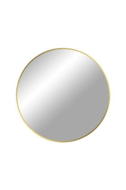 Madrid Mirror - Zrkadlo, hliník, mosadzný vzhľad ø60 cm