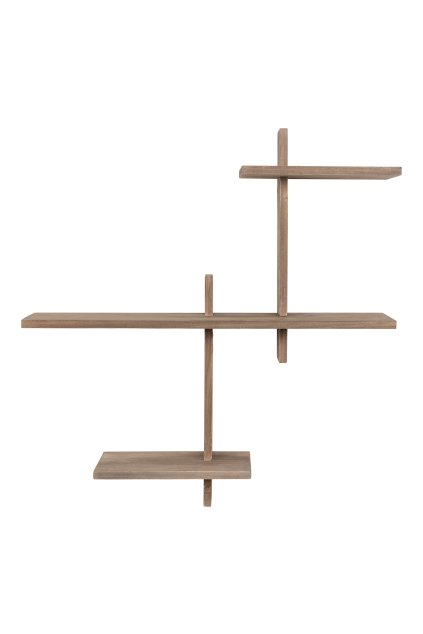 Gavi Shelf - nástenná polica, borovicové drevo 55x15x55 cm