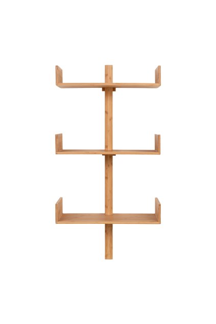 Villa Shelf - Nástenná polica, bambus, prírodná 50x102 cm
