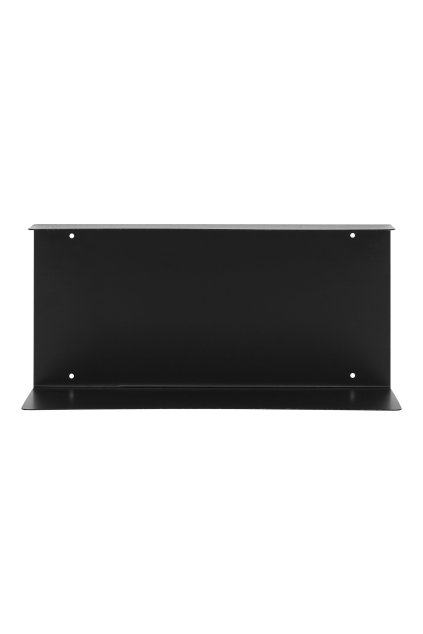 Lille Wall Shelf - nástenná polica, oceľ, čierna 40x18x18 cm