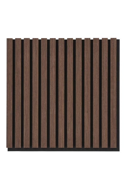 Akustický panel - Akustický panel, drevená dyha, orech, vzhľad orecha 520x520x22 mm