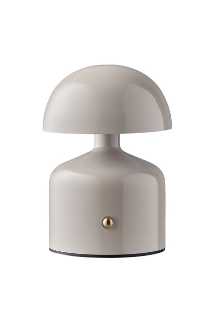 Stolná lampa Aulla - Stolná lampa, dobíjacia, kov/plast, sivá