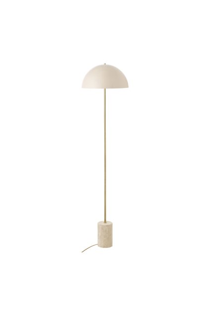 Stojacia lampa Sheffield - Stojacia lampa, mramor/kov, béžová