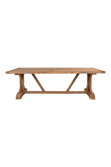 Jedálenský stôl Volos - jedálenský stôl, teak, prírodný 100x240x75 cm