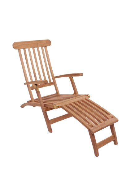 Ležadlo Arrecife - Ležadlo s nastaviteľným operadlom, teak, prírodné