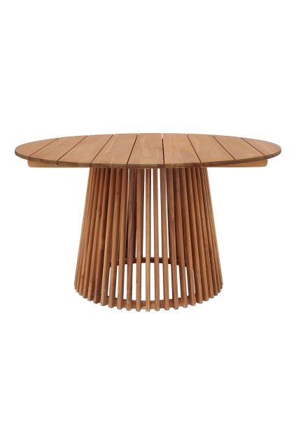 Lorca jedálenský stôl - jedálenský stôl, teak. prírodný ø120x75 cm