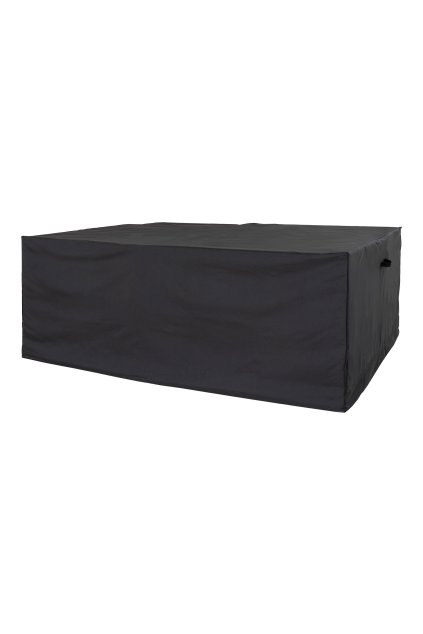 Ochranný kryt na stôl so 6 stoličkami, 210 g/m2, polyester 600D s PU poťahom, vodoodpudivý, čierny