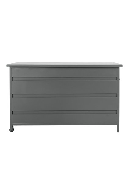 Cassis Cushion Box - Box na vankúše, hliník, sivý, veľký, 160x82x85 cm, 650 L