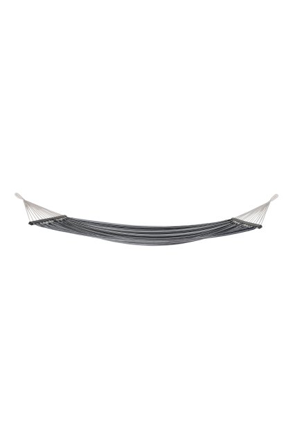 Lamia Hammock - Hojdacia sieť, polyester/bavlna, smrekovec, čierna/sivá/biela