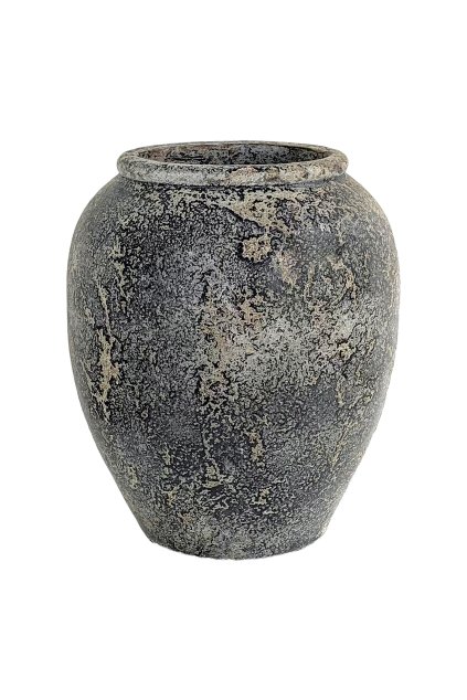 Capelo Dekoratívny kvetináč - Dekoratívny kvetináč, terakota, sivý ø44x49 cm