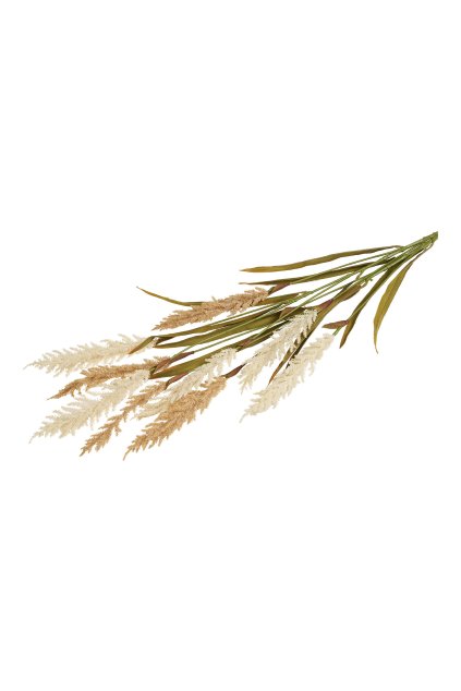 Dekoratívna tráva - Tráva, umelá, béžová/piesok, 2 stonky, V: 130 cm