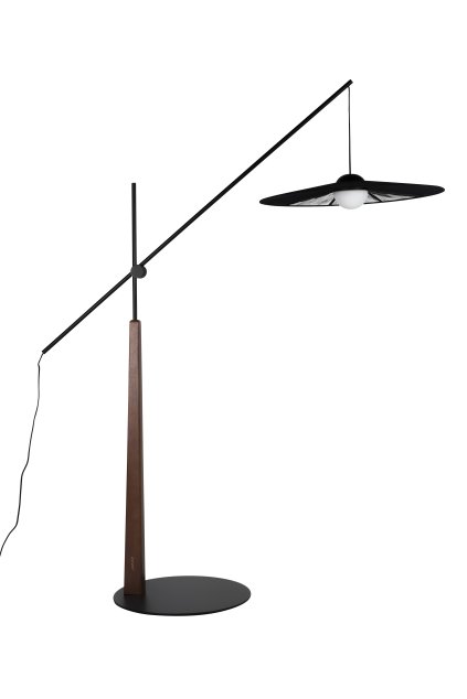 ZUIVER BELLE podlahová lampa: Čierna