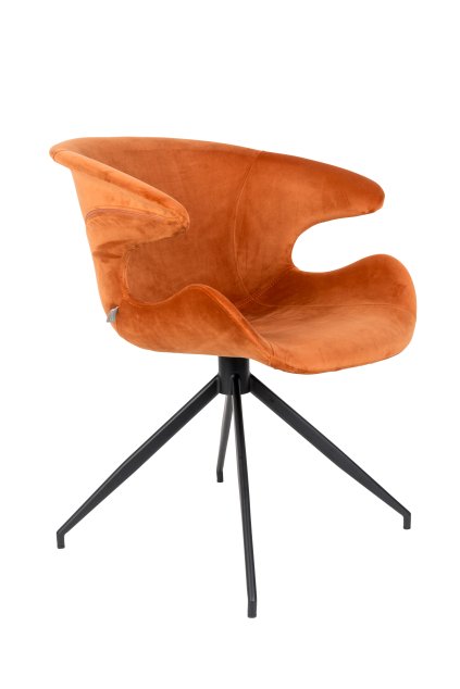 ZUIVER MIA stolička: Oranžová