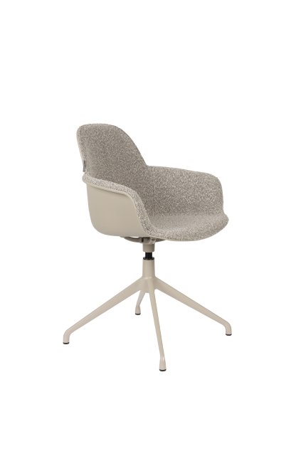 ZUIVER ALBERT KUIP SWIVEL kreslo: Sivá