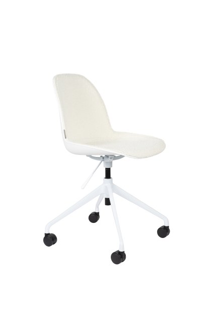 ZUIVER ALBERT KUIP OFFICE kancelárska stolička: Biela