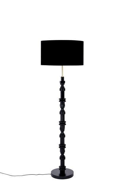 ZUIVER TOTEM podlahová lampa: Čierna