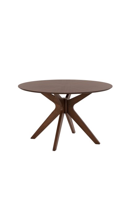 SOFIJA WALNUT ROUND stôl: tmavý orech 100 cm