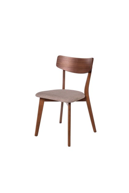 KEIRA WALNUT stolička: Sivá - svetlá