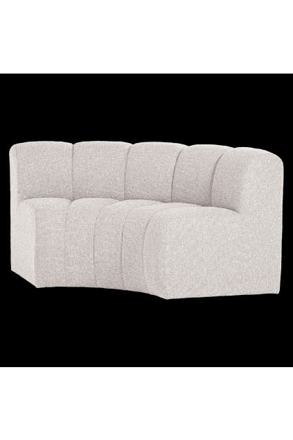 377902 CM 02 VS Mojo eetbank halfronde hoek rugleuning boucle ecru melange FA