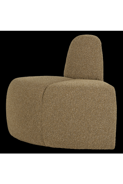 377901 GM 02 VS Mojo eetbank hoek rond rugleuning boucle geelbruin melange FA